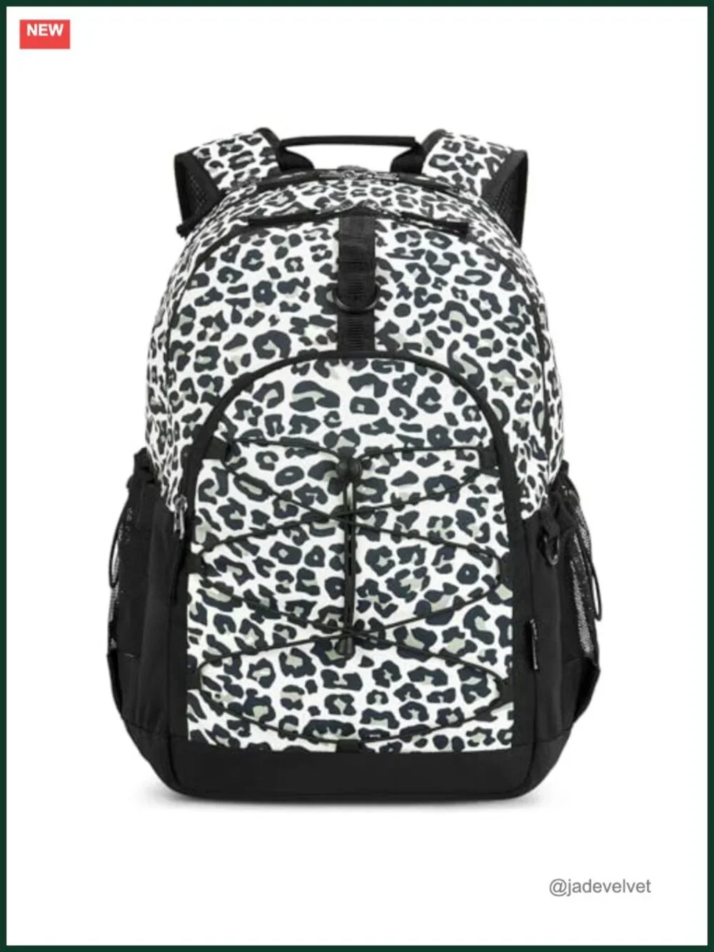 Animal Print Backpack for Teen Girls, Large 18 Inch School Bookbag
